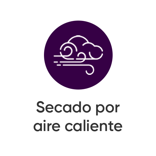 Secado por aire caliente