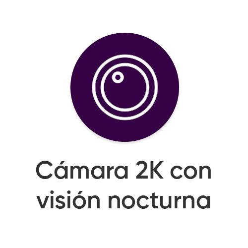 Cámara 2K con visión nocturna